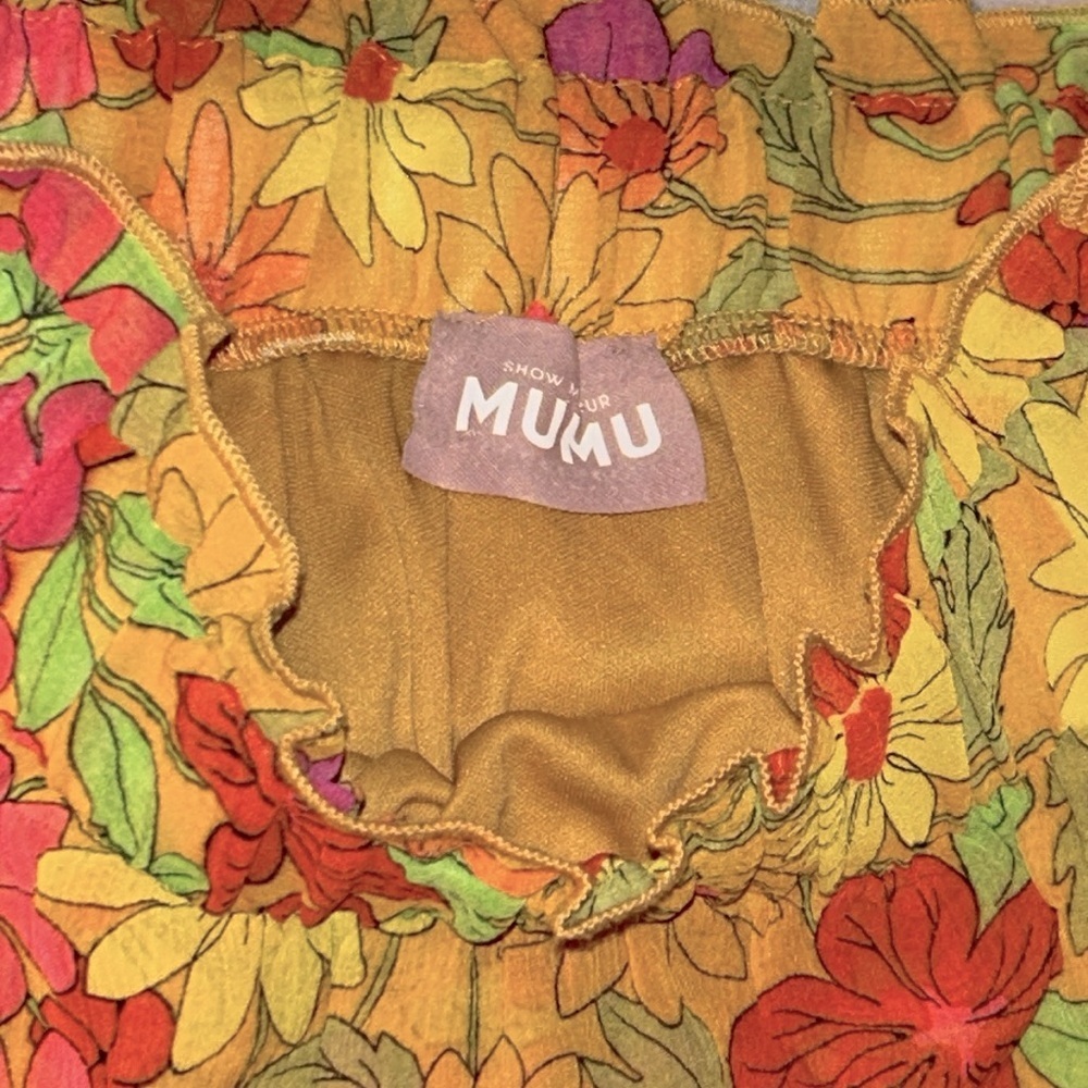 Show Me Your Mumu Floral Ruffle Mini Skirt size XS - Picture 3 of 8